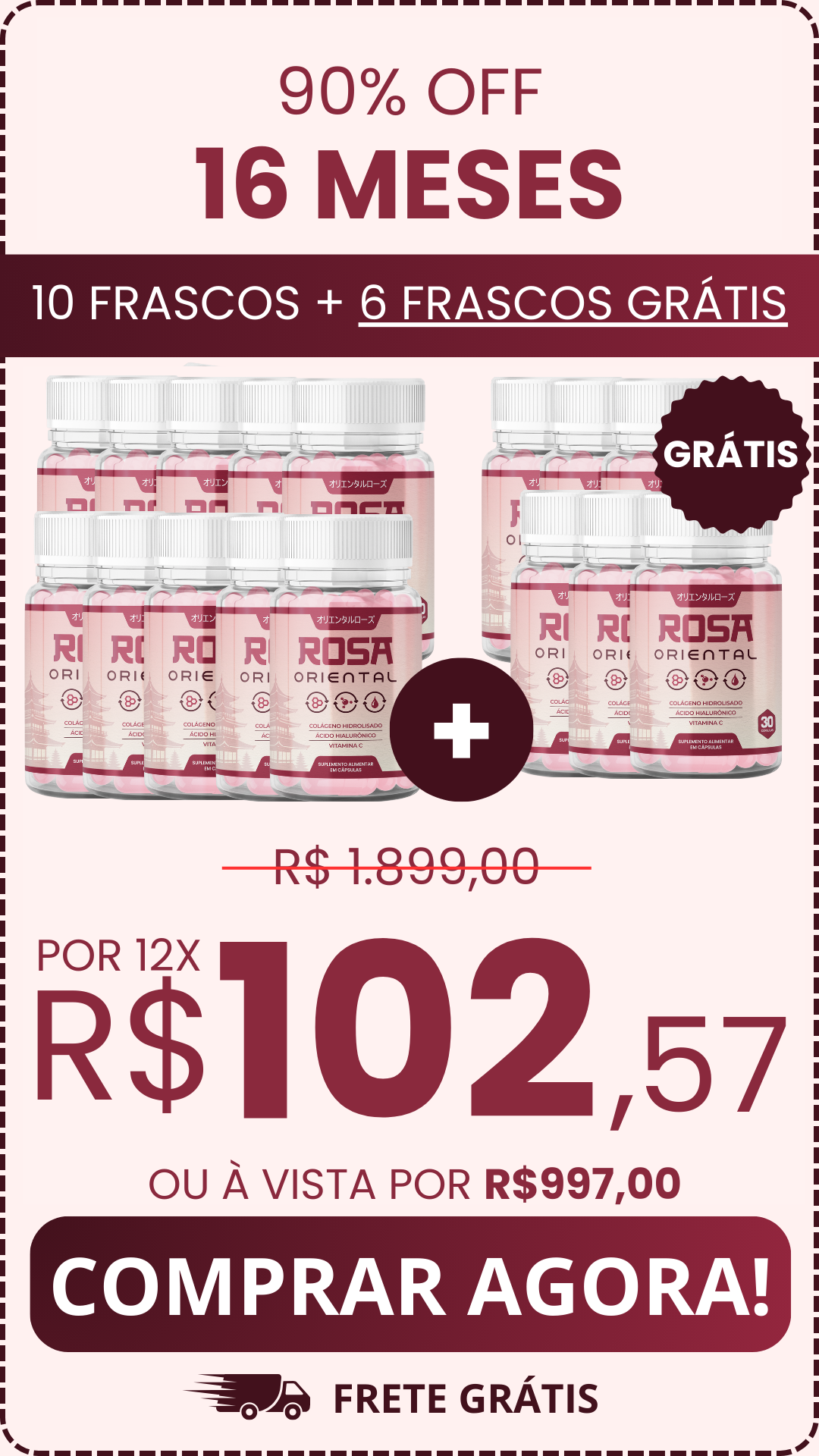 Kit 16 Meses — Rosa Oriental