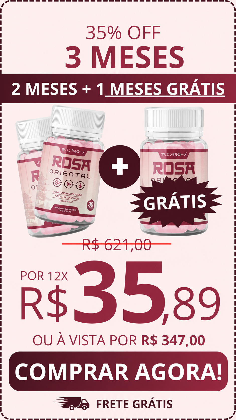 Kit 3 Meses — Rosa Oriental
