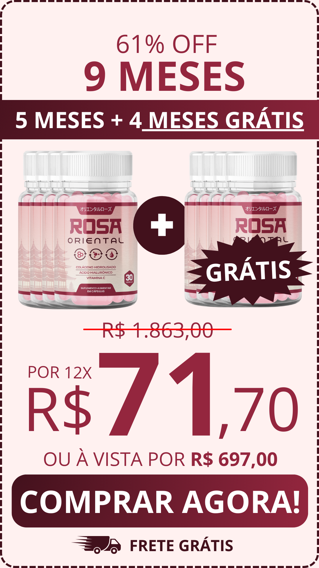 Kit 9 Meses — Rosa Oriental