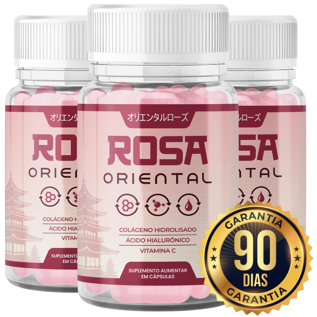 Rosa Oriental — Suplemento alimentar em cápsulas